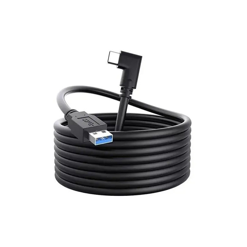 Cable Usb Para Oculus Link Quest 2 Vr Usb-c A 3.2 5mt 5gbps Negro