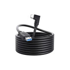 Cable Usb Para Oculus Link Quest 2 Vr Usb-c A 3.2 5mt 5gbps Negro
