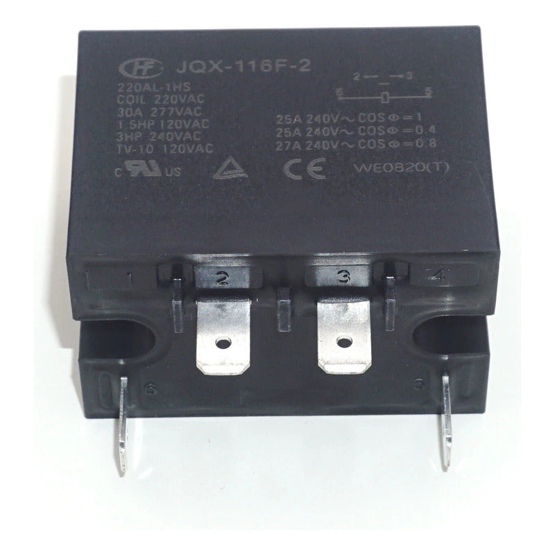 Rele De Alimentación Jqx-116f-2 220al-1hs 30a 220v 4 Pines