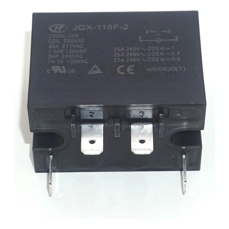 Rele De Alimentación Jqx-116f-2 220al-1hs 30a 220v 4 Pines