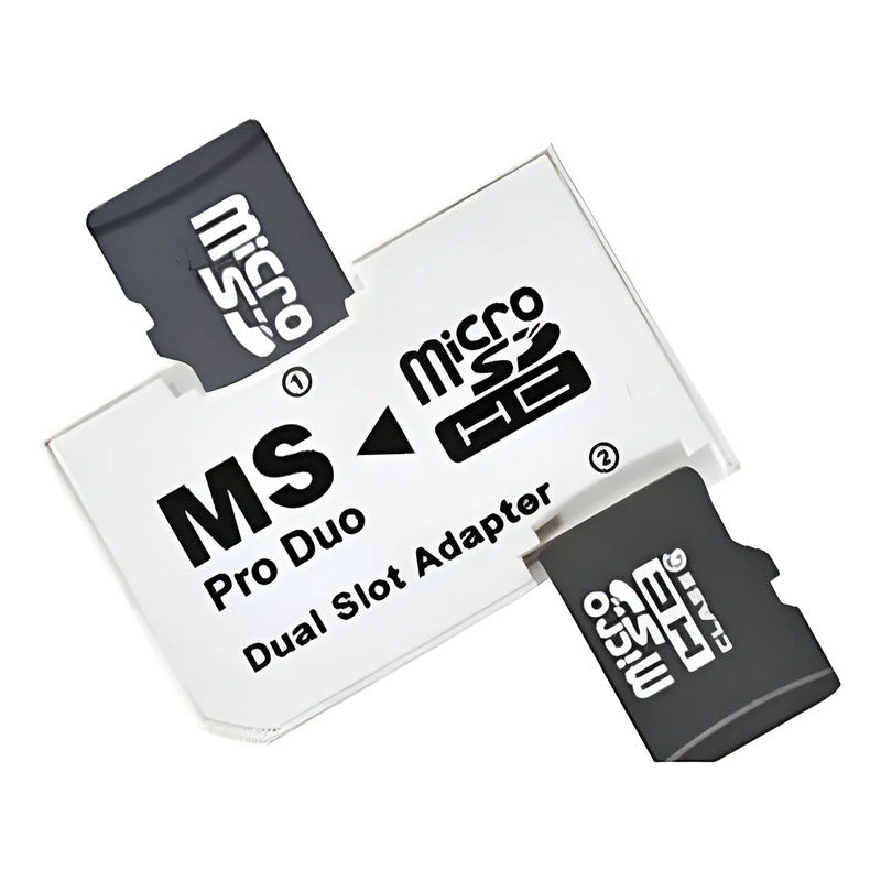 Adaptador Memory Stick Duo A 2 Micro Sd Para Psp Ms Pro Duo