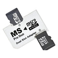 Adaptador Memory Stick Duo A 2 Micro Sd Para Psp Ms Pro Duo