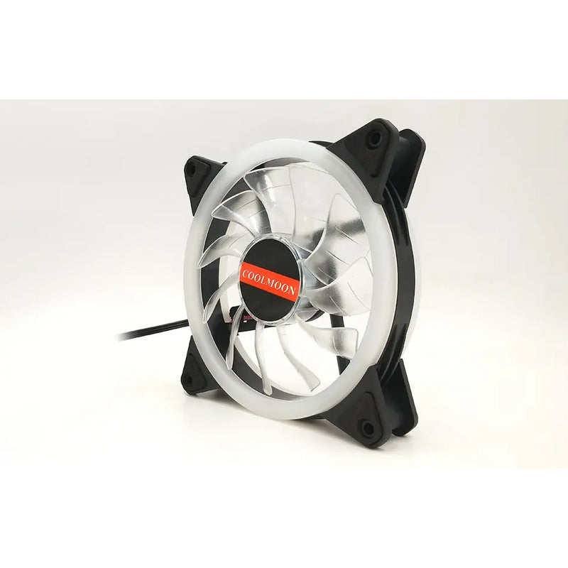 Ventilador Led De Escritorio Led Silencioso, 120 Mm, Doble Apertura, Arcoíris, Led [interfaz Dual]