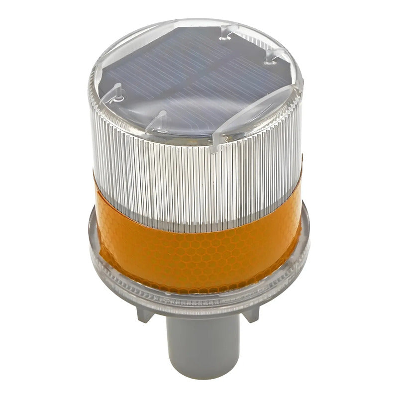 Baliza Solar Amarilla Luz Advertencia Led Interperie Flash