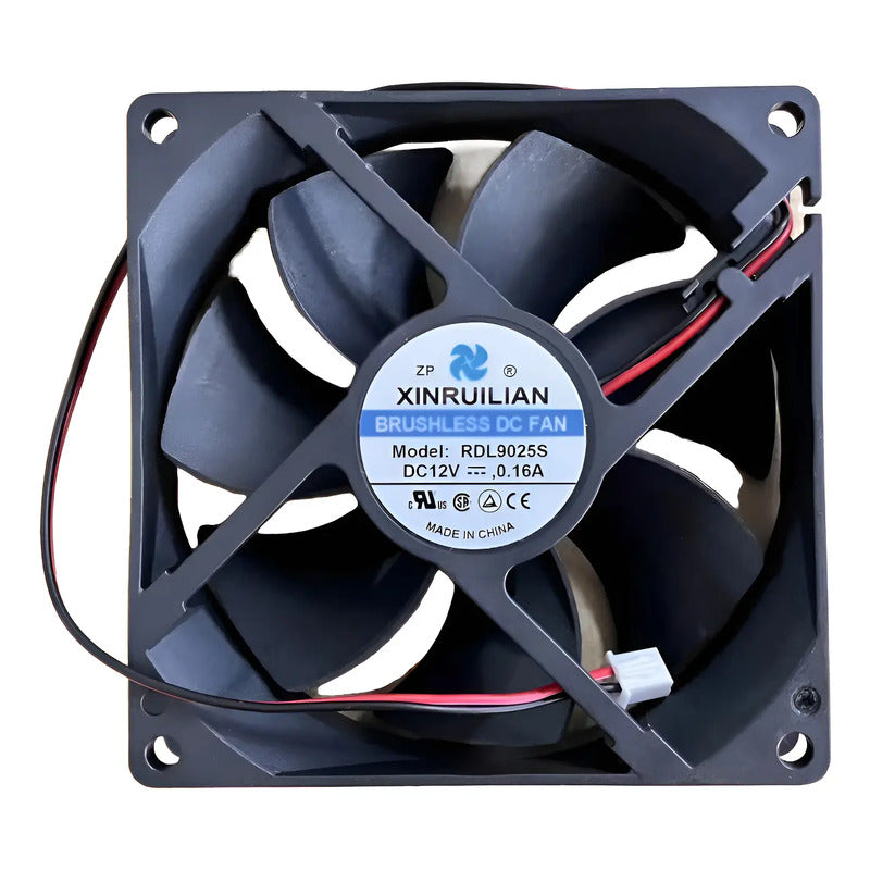 Ventilador Fan Cooler Rdl9025s 12v 92x25mm 9225 9.2cm Negro