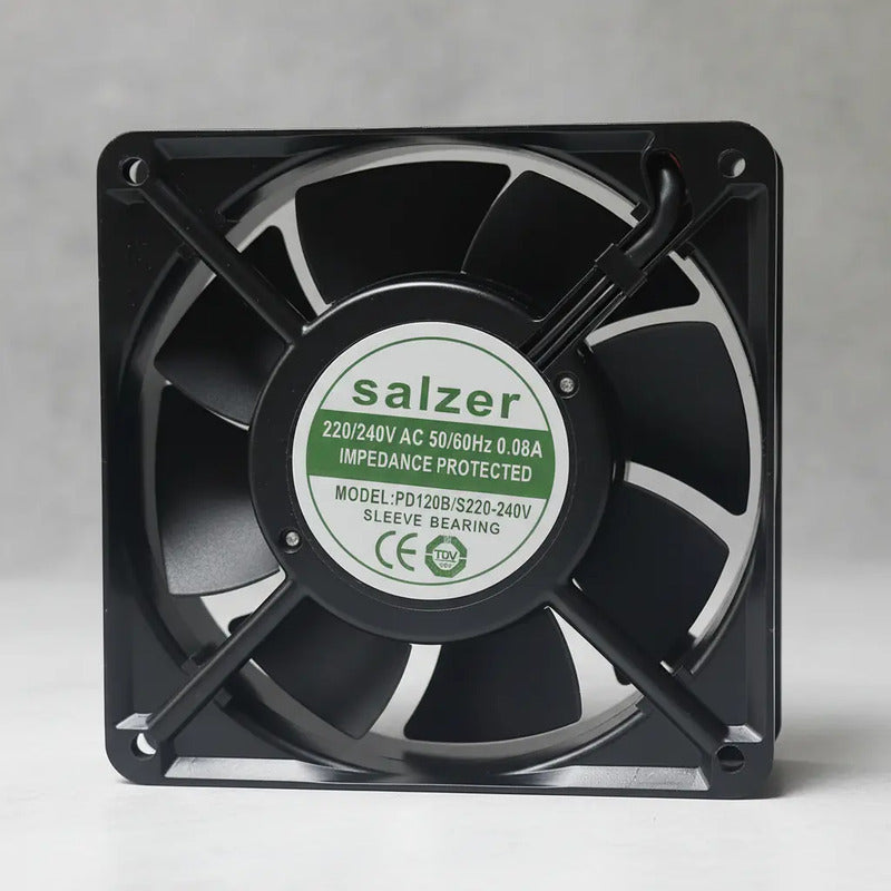 Ventilador Fan Cooler Pd120b/s 120x38mm 220v 240v 50/60hz Negro