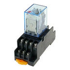 Rele 220v 4pdt My4n-j Relay 4no - 4nc Relay Hh54p + Base