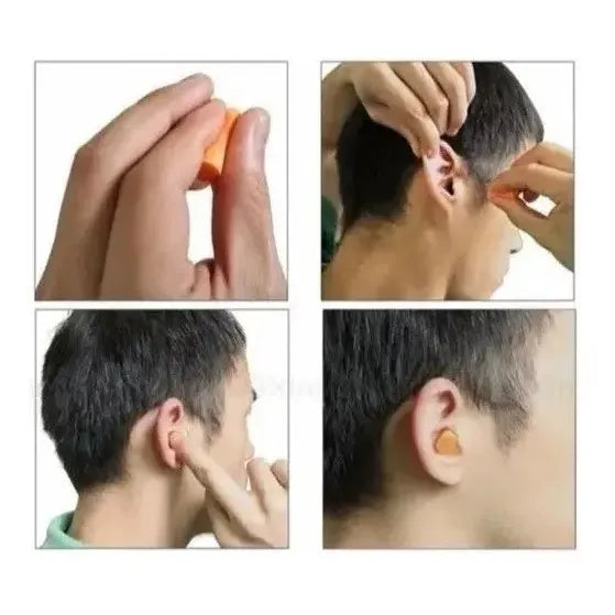 Pack 10 Pares Detallados Tapones Protectores Oído 3m 1100 Naranja