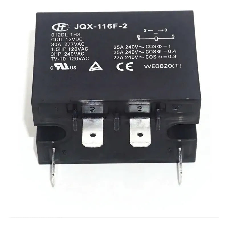 Rele De Alimentación Jqx-116f-2 012dl-1hs 30a 12vdc 4 Pines