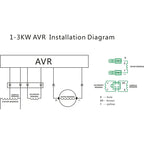 Regulador Voltaje Avr Monofásico 1-3kw Ec2500 Tt08b-3e Tereparochile