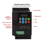 Variador Frecuencia 1 A 3 Fases 2.2kw 220v 9.6a Motor Vfd