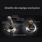 Joystick Palanca Simulador Vuelo Mando Pxn 2113 Pro Gamepad Negro