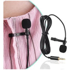 Micrófono Lavalier Omnidireccional Zhs Solapa Para Celulares 1.5m Negro