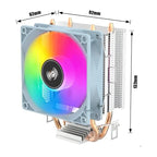 Disipador Cpu Rgb Para Intel Amd Lga 1700 115x Am5 4 Pines Blanco