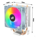 Disipador Cpu Rgb Para Intel Amd Lga 1700 115x Am5 4 Pines Blanco