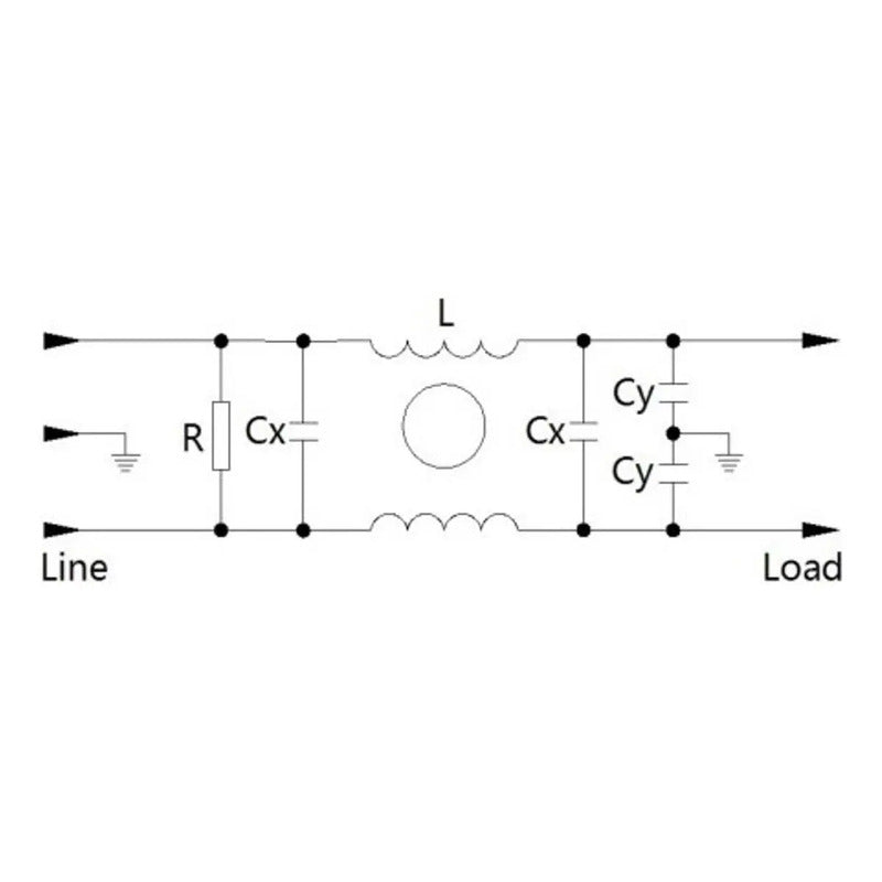 Filtro De Linea Emi Emc Eliminador De Ruidos 20a Cw4e-20a-t