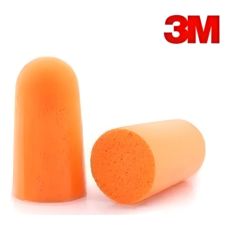 Pack 30 Pares Detallados Tapones Protectores Oído 3m Mod1100 Color Naranjo