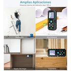 Medidor Distancia Laser 40 Metros Pantalla Lcd Pulgadas Pies