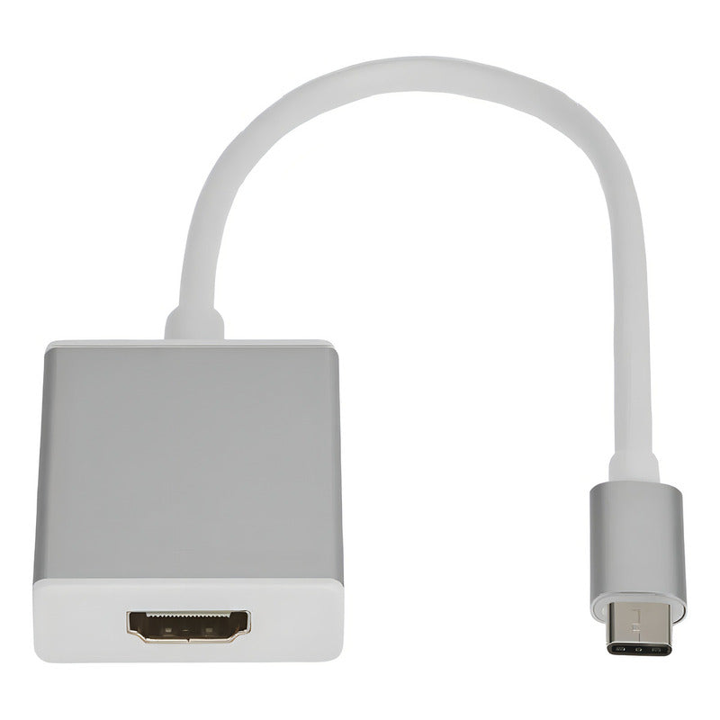 Cable Adaptador Tereparochile Usb Tipo C A Hdmi 4k 10gbps Blanco