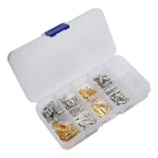 Kit Terminales Conectores Electricos Para Cables 150 Piezas Plateado