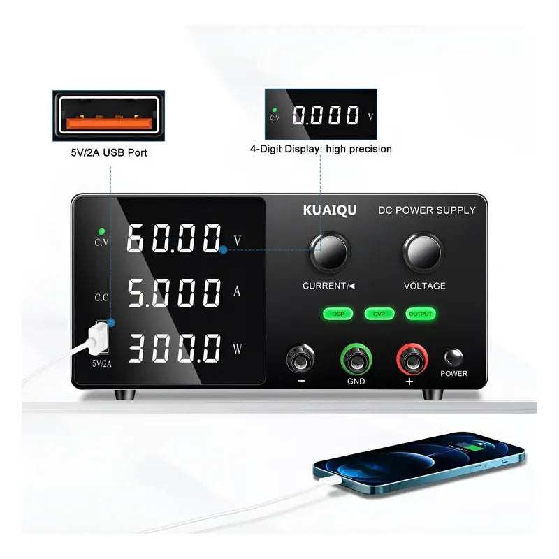 Fuente Alimentacion Regulable Variable Ajustable 0-30v Dc 5a