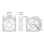 Fan Cooler Ventilador Afb0912vh 12 V 9025 Maquina Soldar Ups
