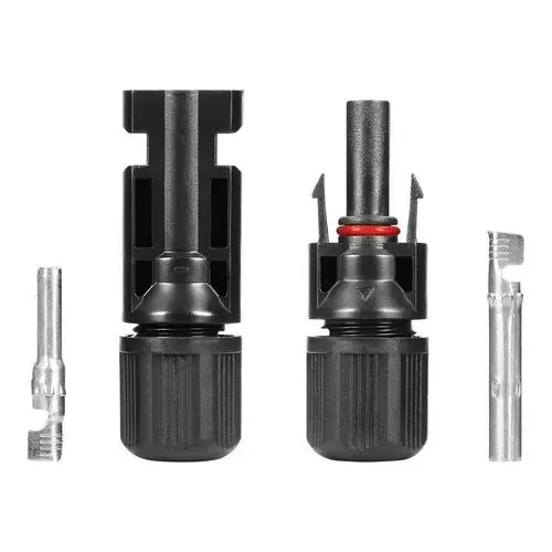 10 X Conectores Mc4 Macho Hembra Panel Solar Fotovoltaico Negro