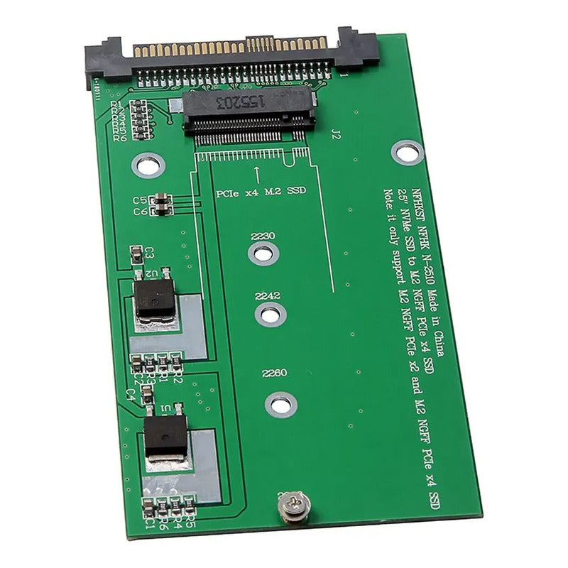 Adaptador Discos Ssd M.2 Pci-e  A U.2 Sata Bus Sff-8639 Negro