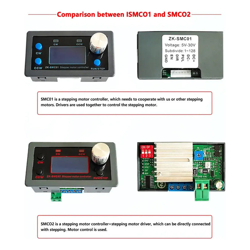 Controlador Motor Paso A Paso Digital Con Pantalla Lcd