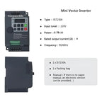 Variador Velocidad Vfd 0.75 Kw 1 Fase A 3 Fases 0-220v 4a