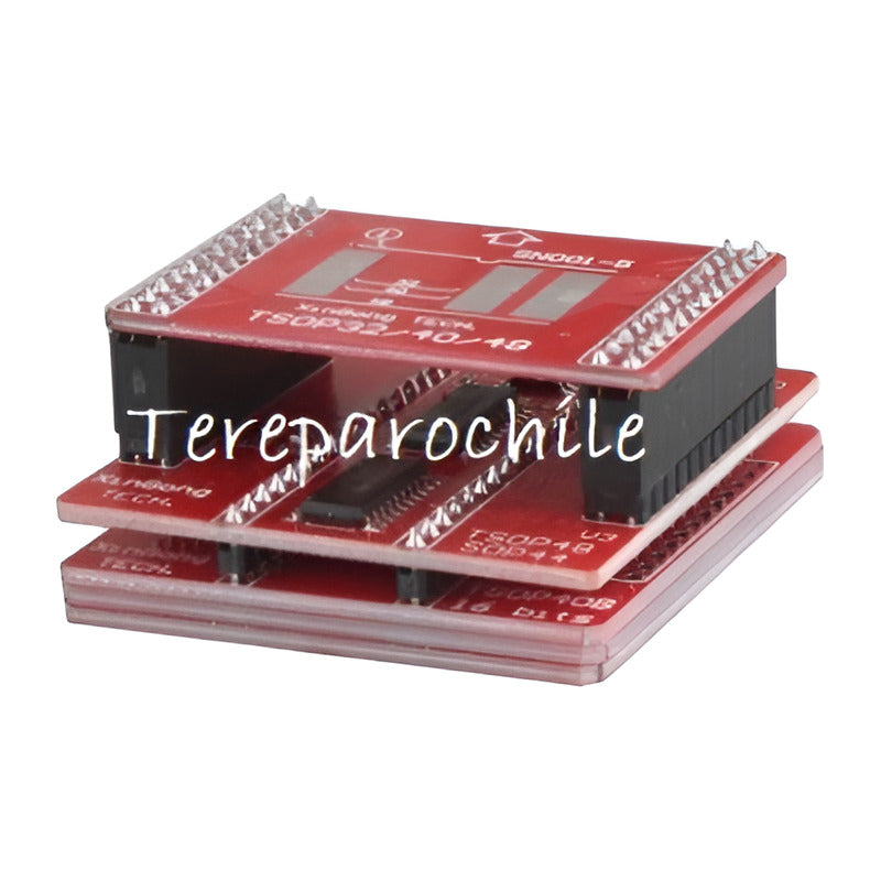 Adaptador Sn001-5 Tsop32 + Adaptador Sop44 Tsop48 V3 Tl866ii Naranja