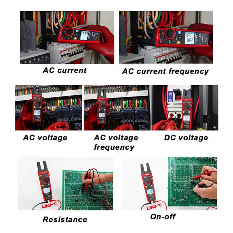 Amperimetro Medidor Horquilla Digital Ut256a Rms Uni-t 200a