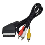 Cable Adaptador Scart A Rca Av 3 Rca Audio Video Tv 2 Metros