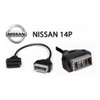 Cable Obdii Nissan Obd1 14 Pin A 16 Pin Obd2 Para Escaner
