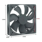 Ventilador Fan Cooler 120mm 120x120x25 Mm 48v Dc 12 Cm 12048