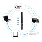 Antena Wifi Banda Dual 8dbi 2,4ghz 5,8ghz Rp-sma Hembra