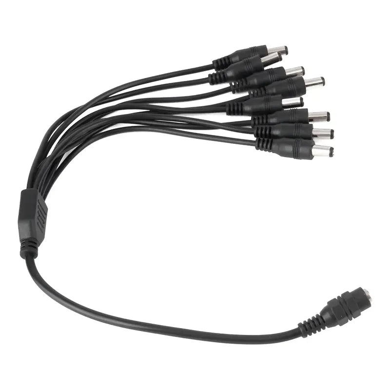 Splitter Pulpo Cable Alimentación 1x8 Cctv Camaras 5.5mm