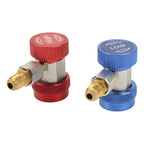 Llaves Acople Rápido Conector De Gas R134a Alta Baja Presion