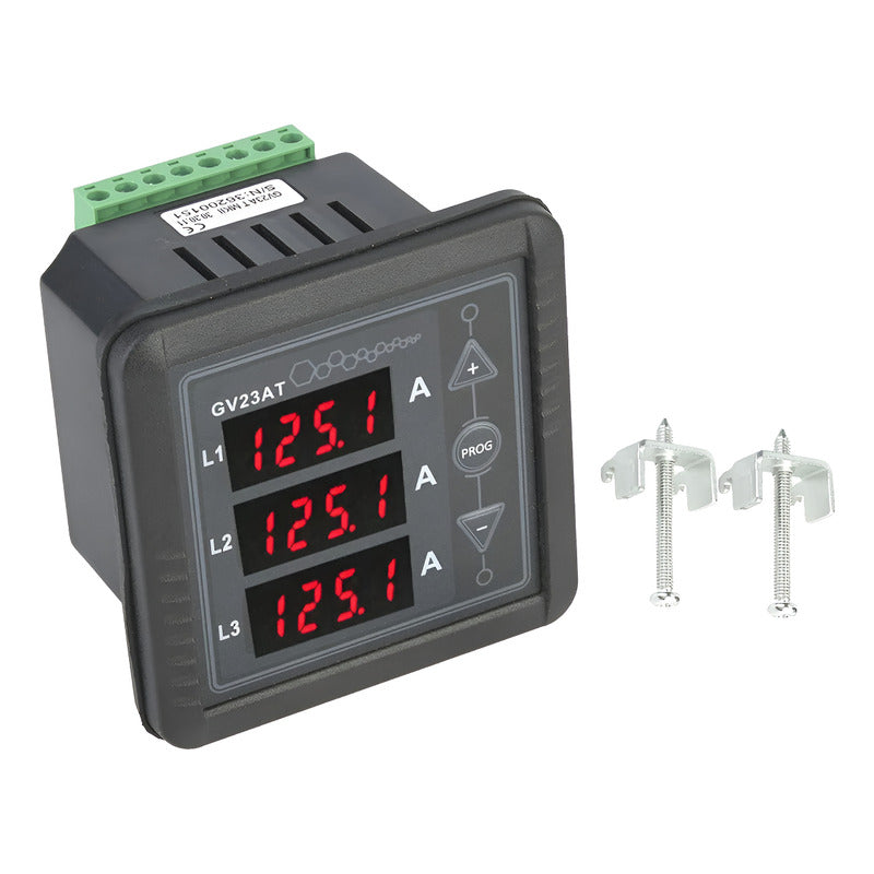 Medidor Corriente Amperimetro Trifasico Gv23at 220 Generador