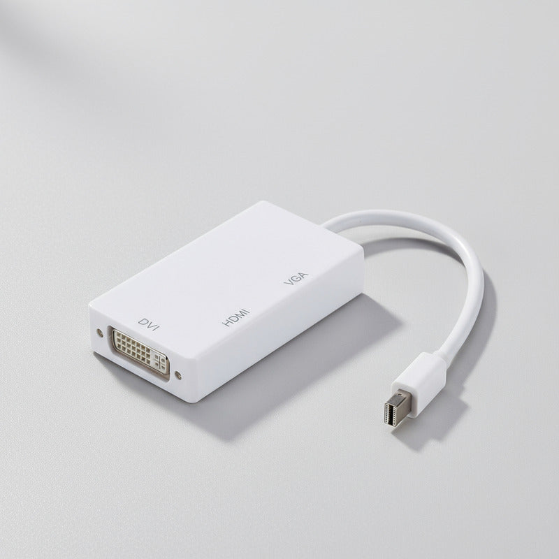 Adaptador Mini Displayport Para Thunderbolt Mac Hdmi Vga Dvi Blanco
