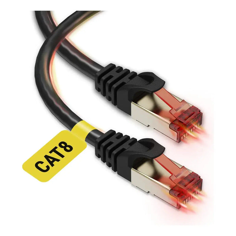 Cable De Red Cat8 50mt 40gbps 2000mhz Categoria 8 Rj45 S-ftp