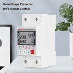 Medidor Consumo Wifi Protección Sobre Bajo Voltaje 63a Tuya