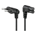 Cable Poder Tipo 8 Tv Conector En L Television Radio Enchufe