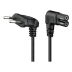 Cable Poder Tipo 8 Tv Conector En L Television Radio Enchufe