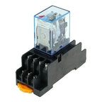 Rele 12v 4pdt My4n-j Relay 4no - 4nc Relay Hh54p Con Base