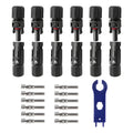10 X Conectores Mc4 Macho Hembra Panel Solar + Llave Regalo Negro