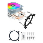 Disipador Cpu Rgb Para Intel Amd Lga 1700 115x Am5 4 Pines Blanco