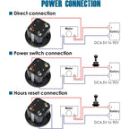 Horometro Digital Dc 4.5 90v Tractor Motor Generador 12v 24v