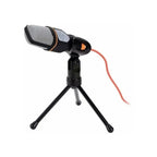 Micrófono Condensador Andowl Q-888 Gamer Estudio 1.8m - Negro