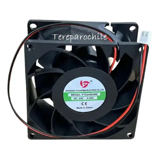 Ventilador Cooler 24v 0.3a 80mm X 38mm Ytd248038s Soldadora